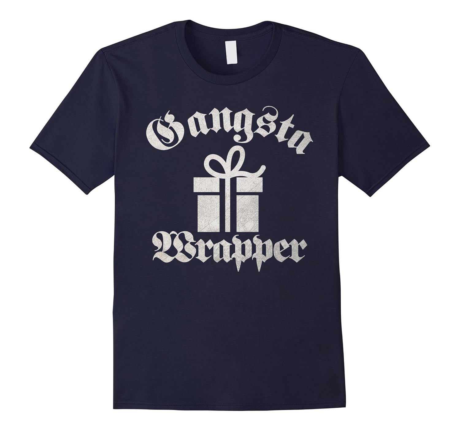 Gangsta Wrapper Funny Christmas Shirt Vintage Style Fancy-ANZ