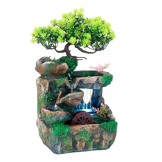 Wasserfall-Funktion, Tischbrunnen, Steingarten-Zen-Meditations