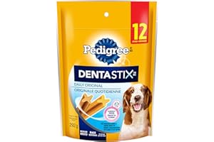 PEDIGREE DENTASTIX Oral Care Dog Treats for Medium Dogs - Original, 12 Sticks