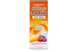 Children's Motrin Oral Suspension Medicine for Kids, 100mg Ibuprofen, Berry Flavored, 4 fl. oz