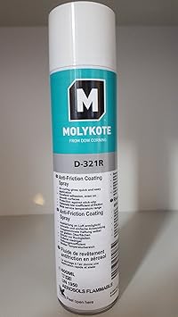 Molykote d-321r400 Spray Festschmierstoff, grün, weiß, 400 ml
