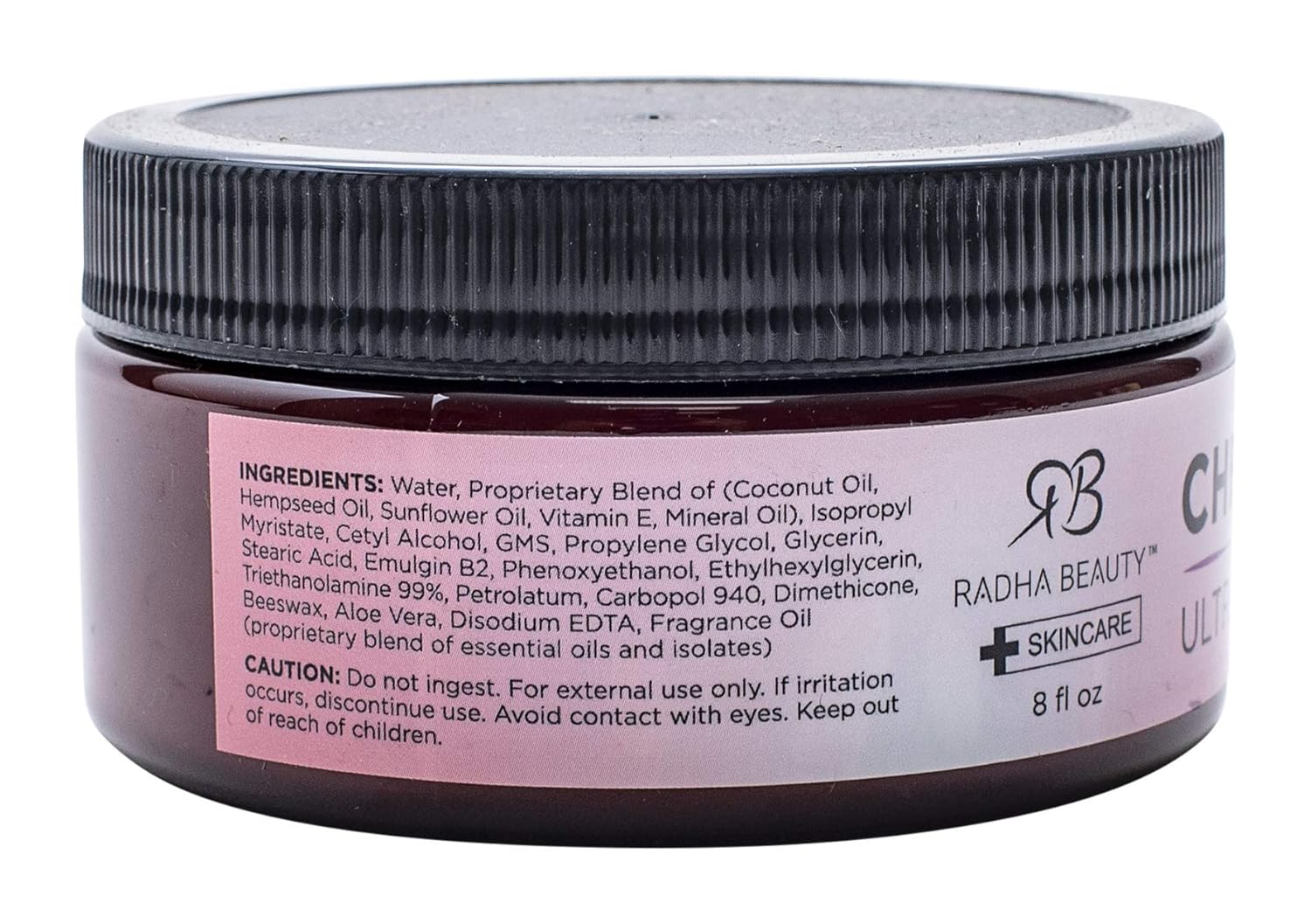 Radha Beauty Ultra Rich Body Butter, 8 oz. - Infused with Coconut Oil, Hempseed Oil, Sunflower Oil, Vitamin E to Nourish & Soften Skin (Oatmeal Milk & Honey) : Beauty