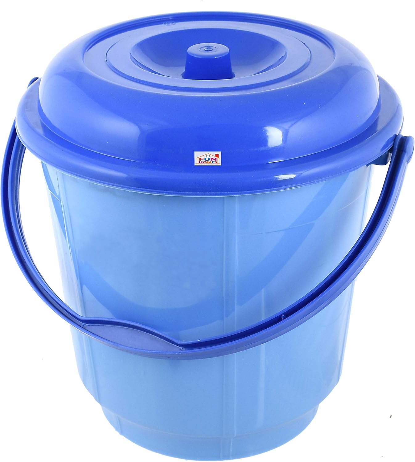 Fun Homes Unbreakable Virgin Plastic Strong Bathroom Bucket with Lid 18