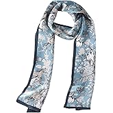 MEISEE 100% Mulberry Silk Scarf for Women 59”*6.3” Long Headscarf Neck Scarf Hair Wraps and Shawls with Gift Packed