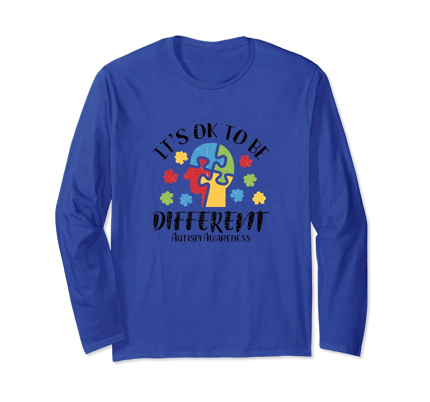 It's OK To be Different Shirt Autism Awareness Long Sleeve-anz