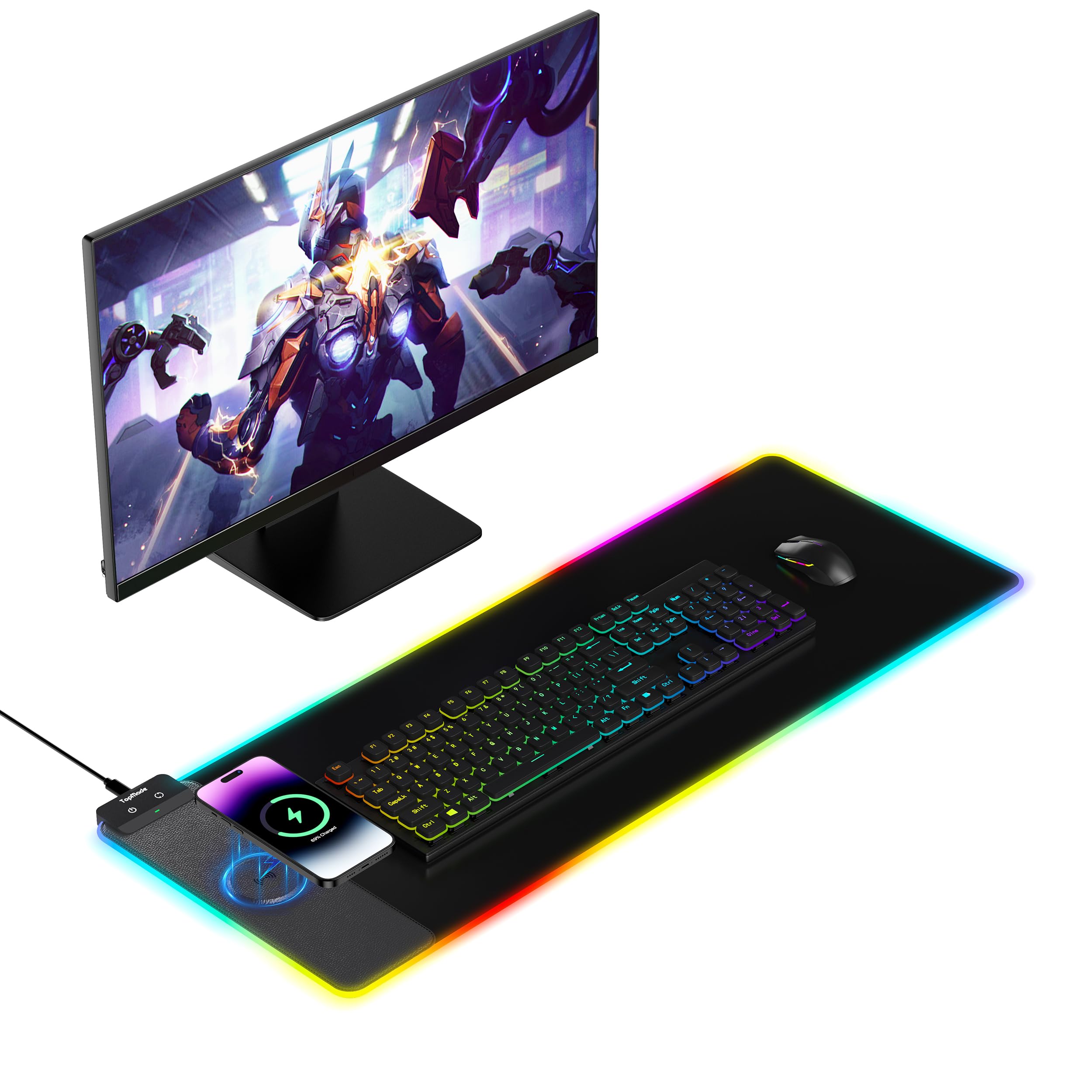 TopMade Mouse Pad with Wireless Charging, 31.5" x