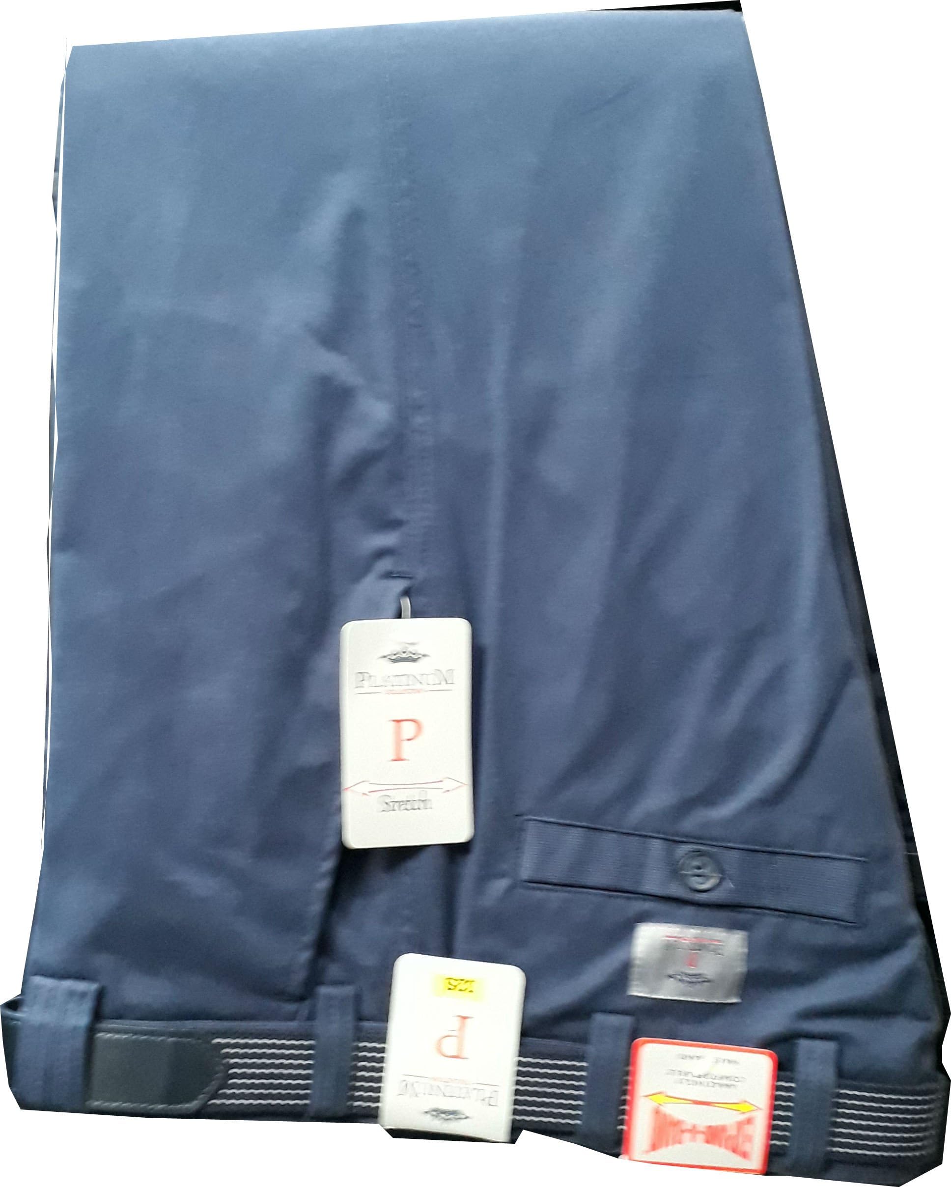 EXPANDABLE WAIST CHINO TROUSERS CLASSIC SIDE ELASTIC WAIST CHINO CONCEALED SEMI SIDE ELASTIC AT THE WAIST 100% COTTON COLOURS SOFT MULBERRY, STONE, NAVY, SOFT BLUE, SOFT GREEN (36 31, Soft BLue)