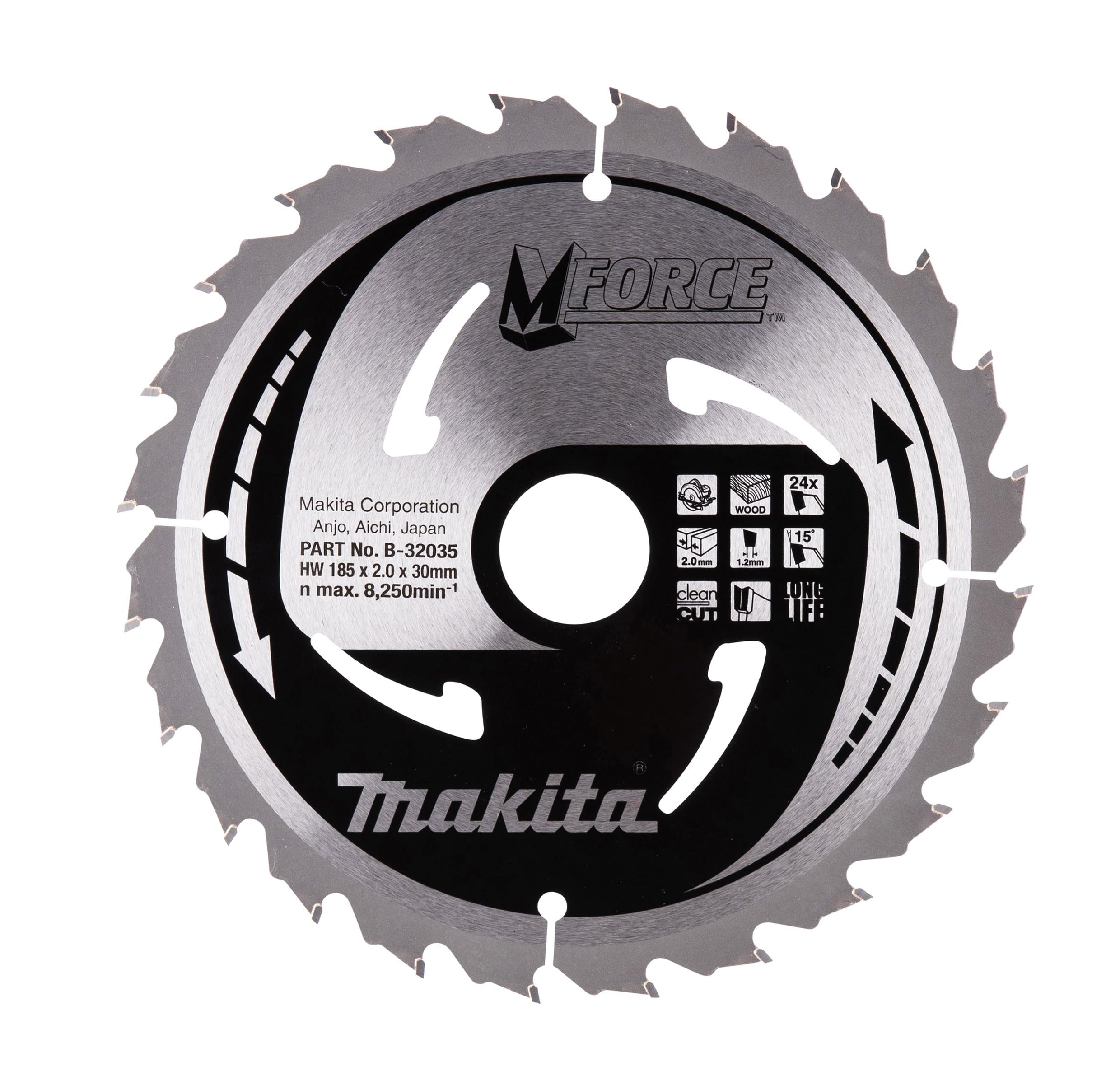 Makita B-32035 MForce Saw Blade 185x30x24T