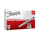 Sharpie Permanent Markers, Ultra Fine Point, Black, 12 Count