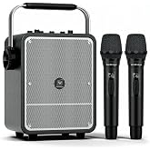 150W High-Power Karaoke Machine with 2 Wireless Microphones for Adults S200 | Professional PA System Voice Amplifier with AI Sound Boost, Portable Bluetooth Speaker with Handheld Mics for Events, Outdoor