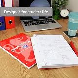 Oxford Campus A4 Refill Pad 300 Pages 8mm Ruled 4 Hole Pack of 3 Assorted view 4