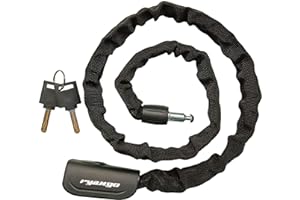 RYANGO Heavy Duty Anti Theft Bike Chain Lock, 2 Keys - Bicycle, Motorcycle, E-Bike, Scooter, Gate, Door, Fence