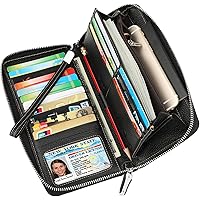 Lavemi Ultra Slim Thin Leather Women Wallet RFID Blocking Credit