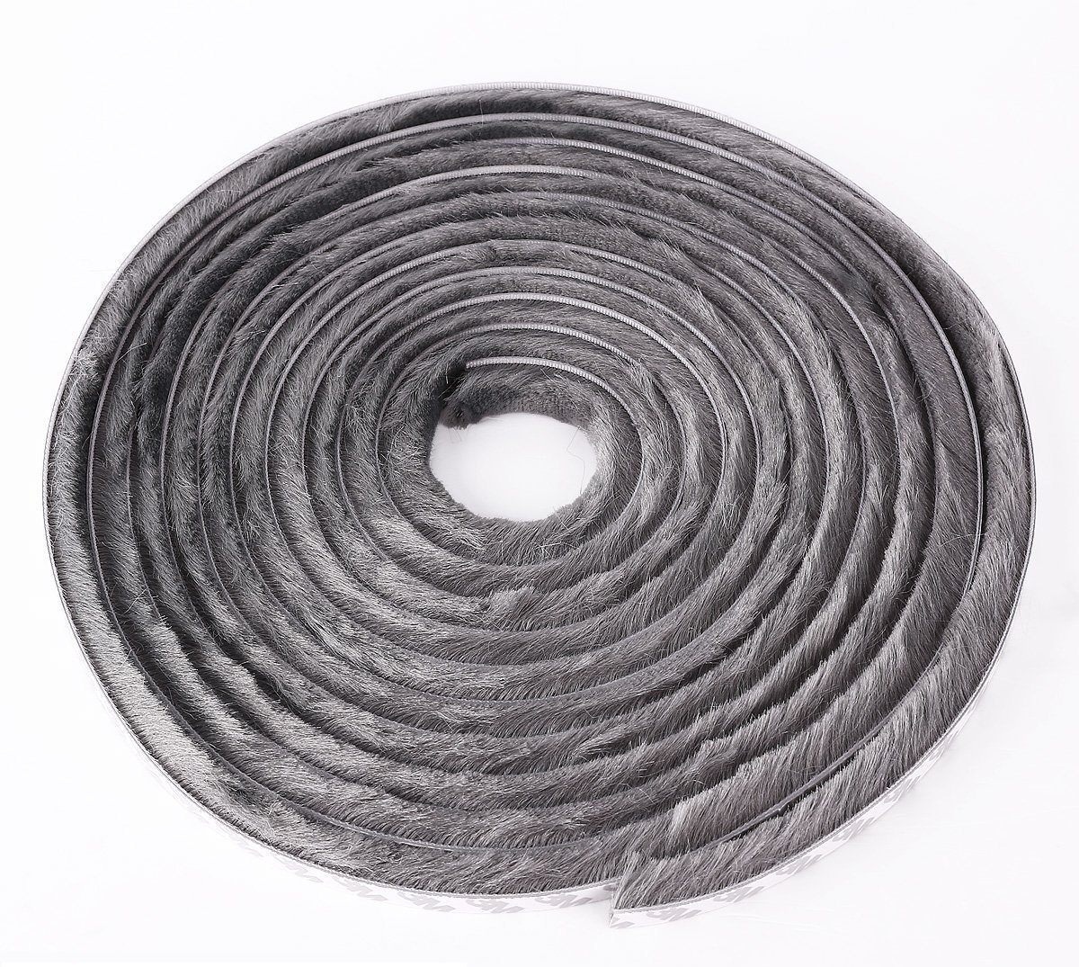 Merriway BH04953 StormSeal Door & Window Brush Pile Waterproof Dust & Draught Excluder Strip, Self Adhesive 15mm Thickness x 5 Metres (9/16 inch x 16.25ft) - Brown