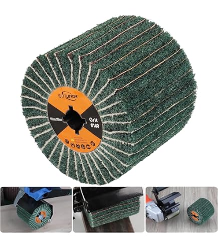 BHA Rubber Expanding Drum 3.5x4 Inch - For Abrasive Sanding Bands With 3/4 Quad Keyway