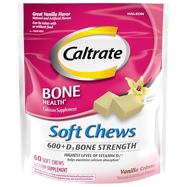 CALTRATE SOFT CHEWS 600 PLUS D3 CALCIUM VITAMIN...
