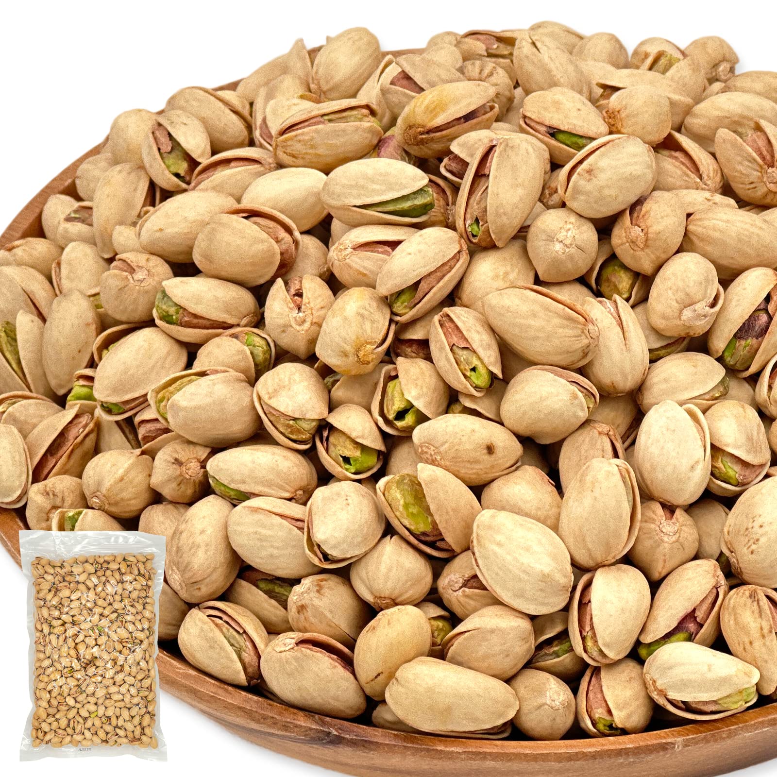 EBLIM ピスタチオ 1kg 国内一流ホテル御用達 チャック付 無添加 おつまみ カリフォルニア産 遠赤外線焙煎 煎りたて 加工油不使用 (塩味 1kg)商品画像