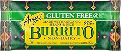 Amy's Frozen Meals, Vegan and Gluten Free Burrito, Non Dairy Burrito Made With Organic Beans and Rice, Microwave Meals, 5.5 O