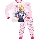 Barbie Pajamas | Girls PJs and Scrunchie Set | Pajama Set | Girls Sleepwear | Official Merchandise