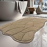 Bathroom Rugs, 32x20 Inches Bath Mats Non Slip, Extra Soft Absorbent Microfiber Shower Bath Rugs Mats Carpet for Bathroom Floor Decor, Machine Washable (Beige)