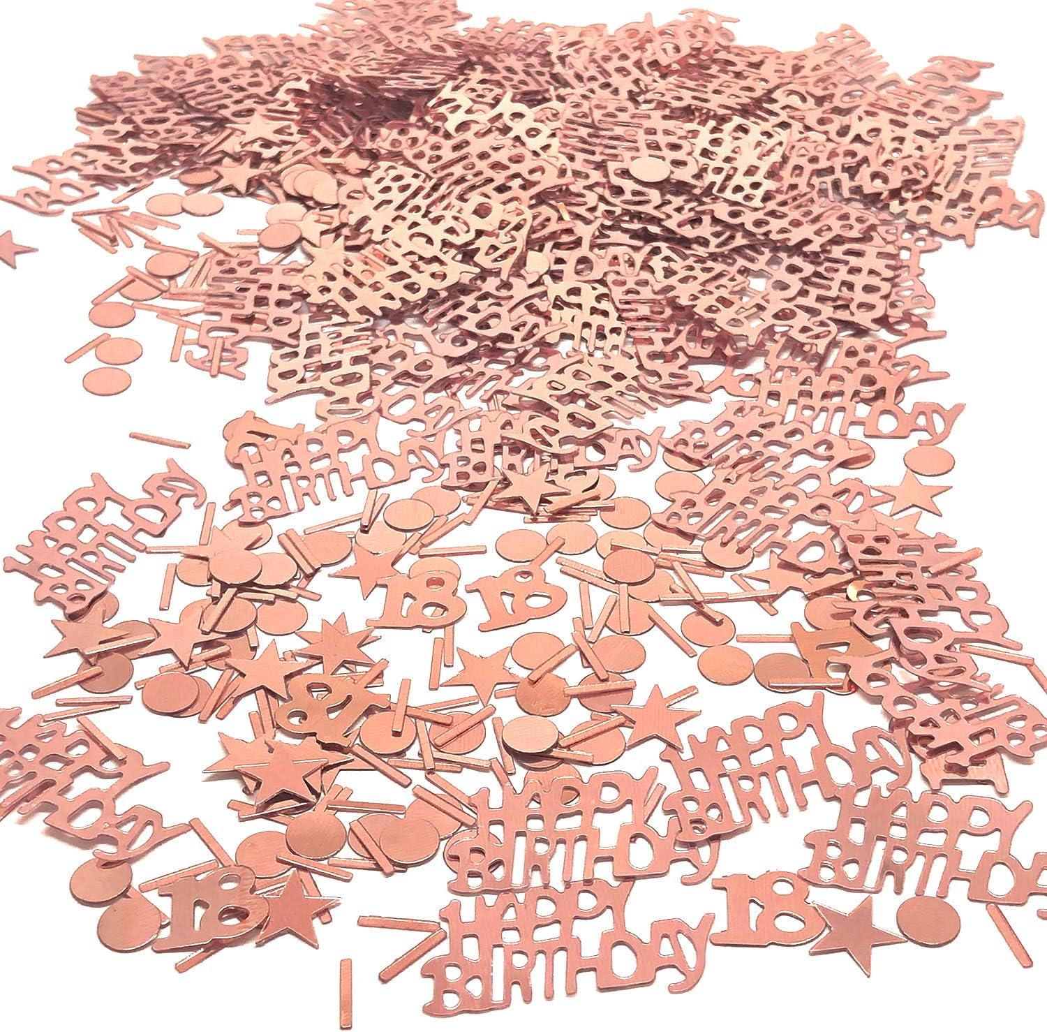 Youu Or Rose 18 30 Ans Anniversaire Decorations Pour Filles Or Rose Joyeux Anniversaire Happy Birthday Table Confettis 35g 700 Pieces Or Rose 18 Ans Amazon Fr Cuisine Maison