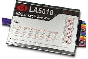 InnoMaker LA5016 USB Logic Analyzer 16Channels 500M Max Sample Rate 10GB Samples MCU/ARM/FPGA Debug Tool English Software Support Windows (32bit/64bit),Mac OS,Linux