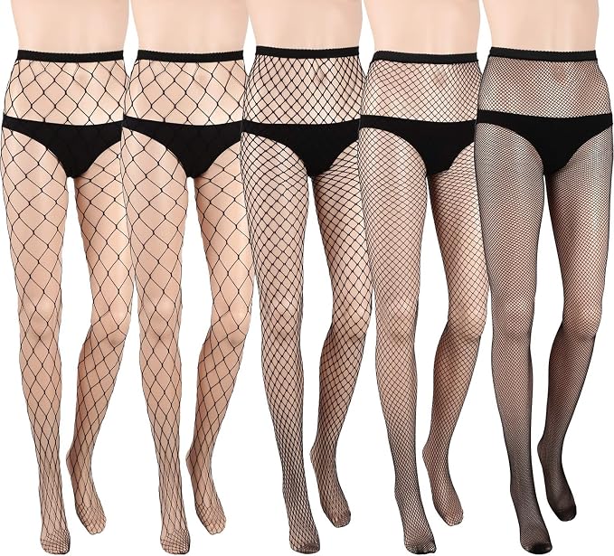 medias de red negras, Medias de malla de cintura alta, medias de malla sexy, Pares de Medias de Rejilla Cruzada Medias de Red Pantimedias de Malla para Mujeres