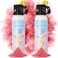 GalaHub Gender Reveal Fire Extinguisher - 2 Pcs Gender Reveal Extinguisher Powder with Pink Smoke Fountain Spray for Baby Girl Gender Reveal Parties & Ideas（Large）