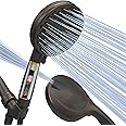 SparkPod 10-Mode Handheld Shower Head with Filter - 5" High Pressure Filtered Shower Head with Touch-to-Clean Nozzles, Built-In Power Jet, Stainless Steel 6ft Hose & Bracket (Oil-Rubbed Bronze)