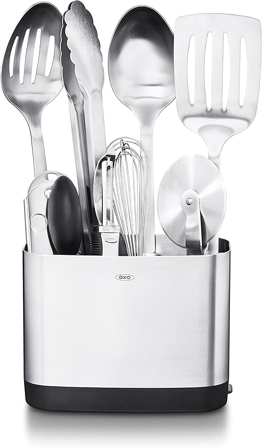 Amazon Com Oxo Steel 9 Piece Utensil Set Kitchen Dining