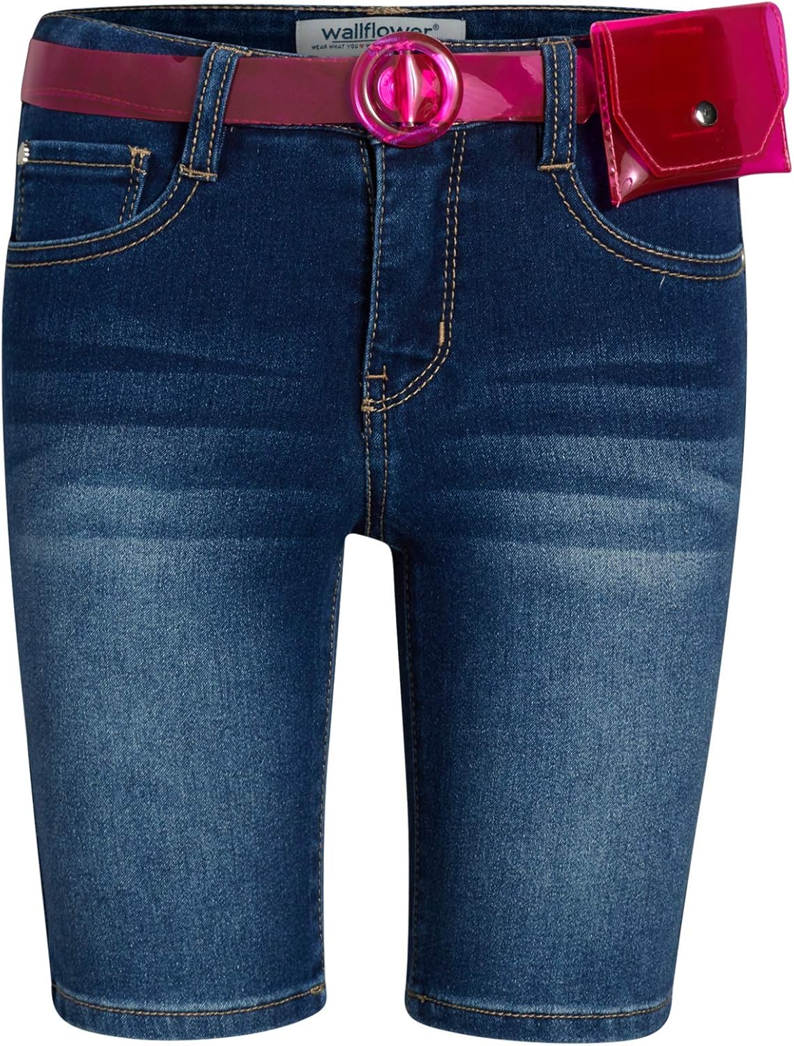 girls stretch denim shorts