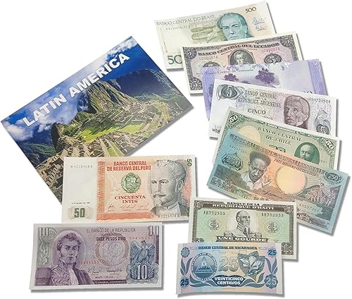 Impacto Coleccionables World Paper Money 10 Banknotes From Latam