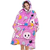 Narecte Cozy Oversized Blanket Hoodie Wearable Blanket Adults Soft Hooded Blanket Hoodie Birthday Gifts for Women Christmas