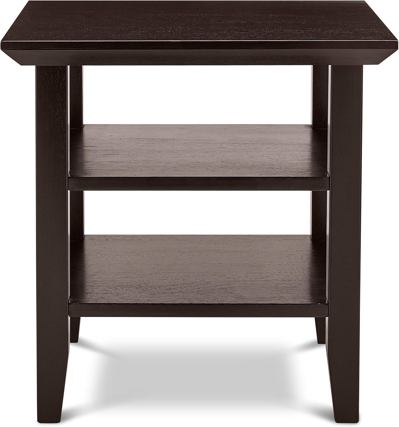 Best Double Shelf Tray End Table With Edging