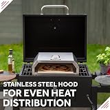 George Foreman 12in Pizza Oven for Charcoal Gas BBQs GFPO1SSPC view 6
