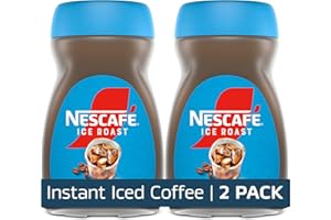 NESCAFE NESCAFÉ Ice Roast, Instant Iced Coffee, 2 Jars (6 Oz Each)