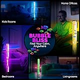 The Glowhouse 100cm Colour Changing Sensory Bubble Lamp with Plastic Fish view 7