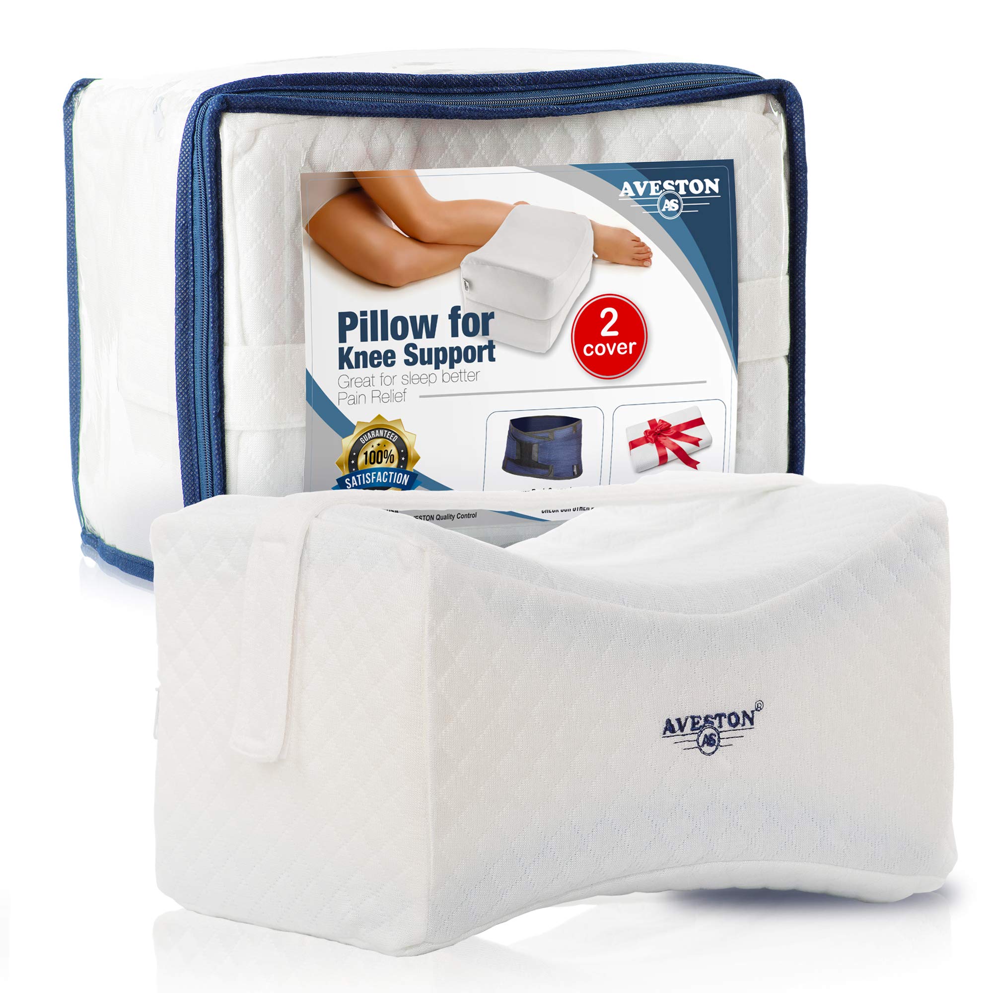 Aveston Side Sleeper Knee Pain Pillow Sciatica Pain Relief Leg