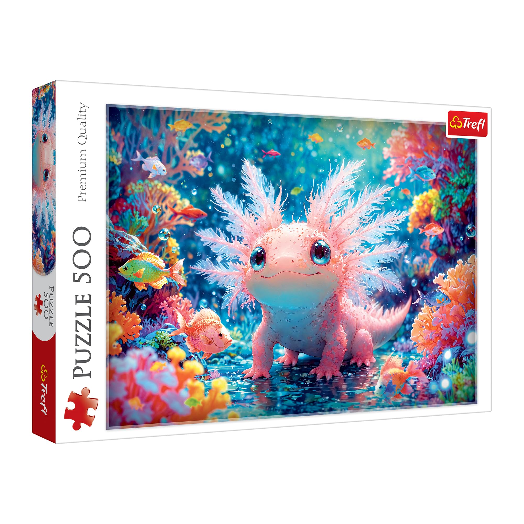 Trefl – Axolotl – 500-teiliges Puzzle – DIY-Puzzle, kreative Unterhaltung, für Erwachsene und Kinder ab 10 Jahren