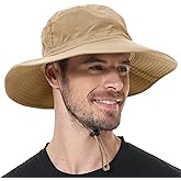 ZOORON Boonie Hat UPF 50+ Cooling Sun Hat for Men and Women,Wide Brim Bucket Hats with UV Protection for Safari Hiking Beach