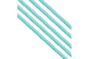 Kyezi Design and Craft 1/2 inch Gimp Trim, 13mm Gimp Braided Trim, Gimp Cord, DIY Braided Cord for Sewing Home Decoration Costume (Aqua Blue, 5 Yards)