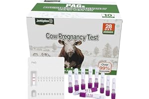 10 Pack,Cow Pregnancy Test Kit, Cattle Pregnancy Test Kit, Bovine Blood Test for Early Detection - 28 Days Post-Breeding - 10
