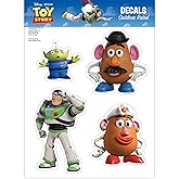 Disney Toy Story Decals - Set of 4 Buzz Lightyear Mr & Mrs Potato Head Alien Vinyl Stickers for Car Laptop Computer Kids Water Bottle Outdoor Waterproof