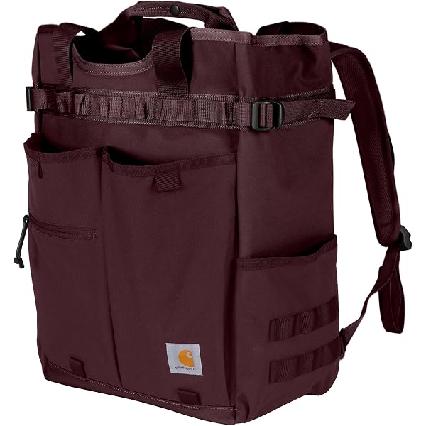 Carhartt Legacy Convertible Backpack Laptop Burgundy Canvas Utility Tote EUC Carhartt 14 L Convertible Backpack Tote at Tractor Supply Co main image 2