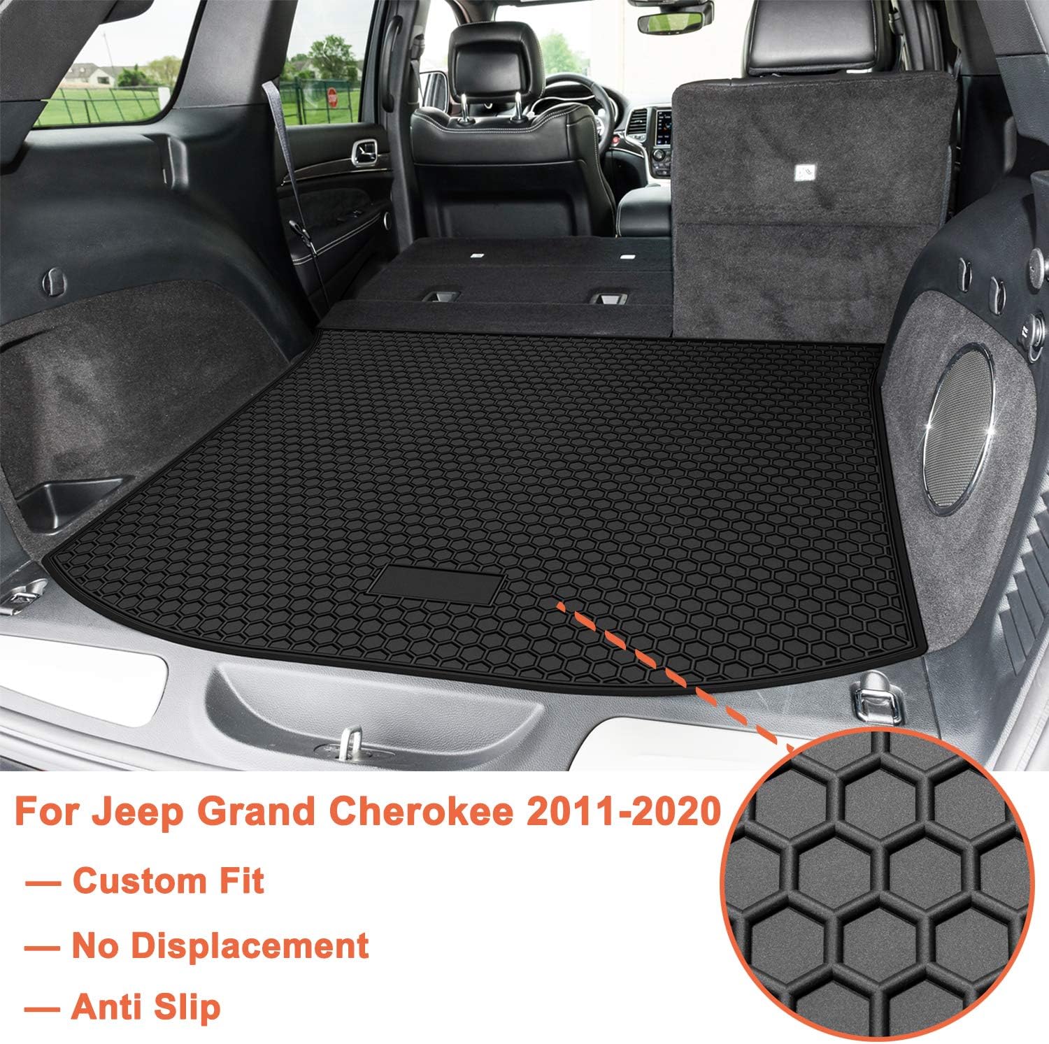bonbo Floor Liner Mats for Jeep Grand Cherokee 20112016 Front and Rear