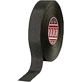 tesa 51036 High-Performance PET Cloth Automotive Wire Harness Tape, Black, 19mm x 25m, 1 Roll