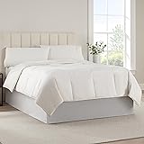 SERTA Modern Solid Bed Skirt, Hotel Quality Dust