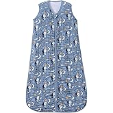 TADO MUSLIN Baby Sleep Sack 2-4 T Boys & Girls Wearable Blanket 100% Organic Cotton 0.5 TOG Toddler Sleeping Sack 2- Way Zipper X-Large Muslin Blue Bear