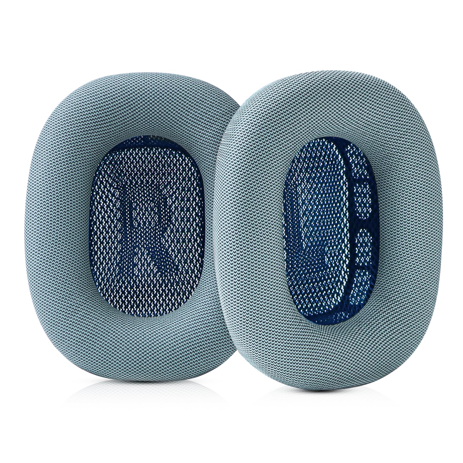 Sinowo Ear Cushions for Apple AirPods Max Headphones Replacement Leather Earpads Sweat Proof Ear Cups Cushion Easy to Install with Magnet, Protein Leather and Memory Foam(Blue)
