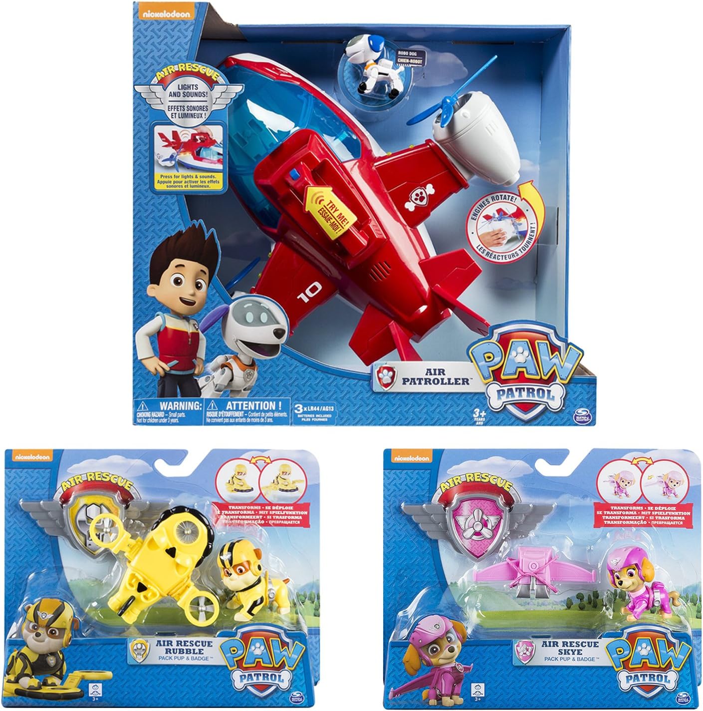 paw patrol air rescue rubble